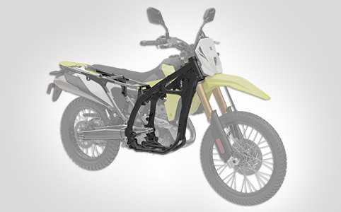 全新鋼管雙樑車架+鋁合金副車架